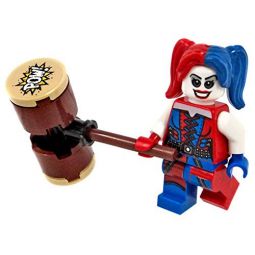LEGO Minifigure - DC Comics Super Heroes - HARLEY QUINN with Mallet