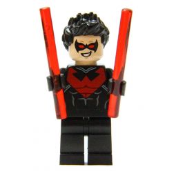 LEGO Minifigure - DC Comics Super Heroes - NIGHTWING with Red Batons