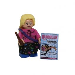 LEGO Minifigure - Harry Potter - LUNA LOVEGOOD (Wand, Purse & Quibbler)