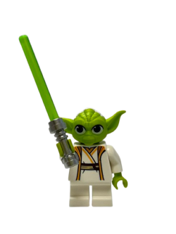 LEGO Minifigure - Star Wars - YODA (Lime - White Robe)