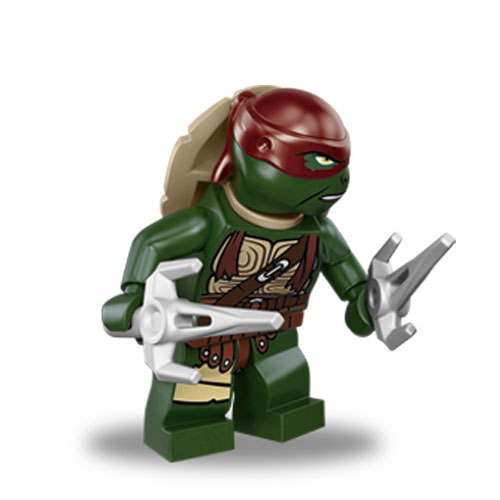 Lego Minifigure Teenage Mutant Ninja Turtles Raphael With Sai Weapons - raphael tmnt roblox