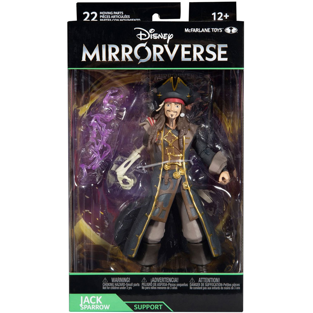 McFarlane Toys Articulated Action Figure - Disney Mirrorverse - JACK SPARROW  (Support)(7 inch): BBToyStore.com - Toys