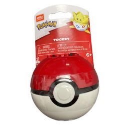 MEGA Construx - Pokemon Pokeball Evergreen S2 Set - TOGEPI in Poke Ball (21 Pieces) GVK64