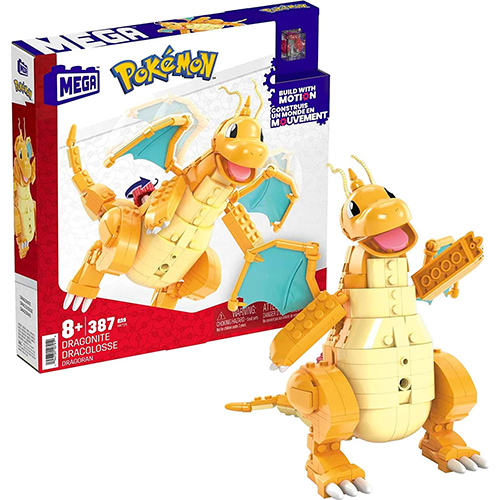 MEGA Pokemon Buildable Motion Figure Set - DRAGONITE (387 Pieces) HKT25