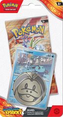 Pokemon Cards - Scarlet & Violet: Surging Sparks - WOOPER BLISTER PACK (1 Booster, Coin & Foil)