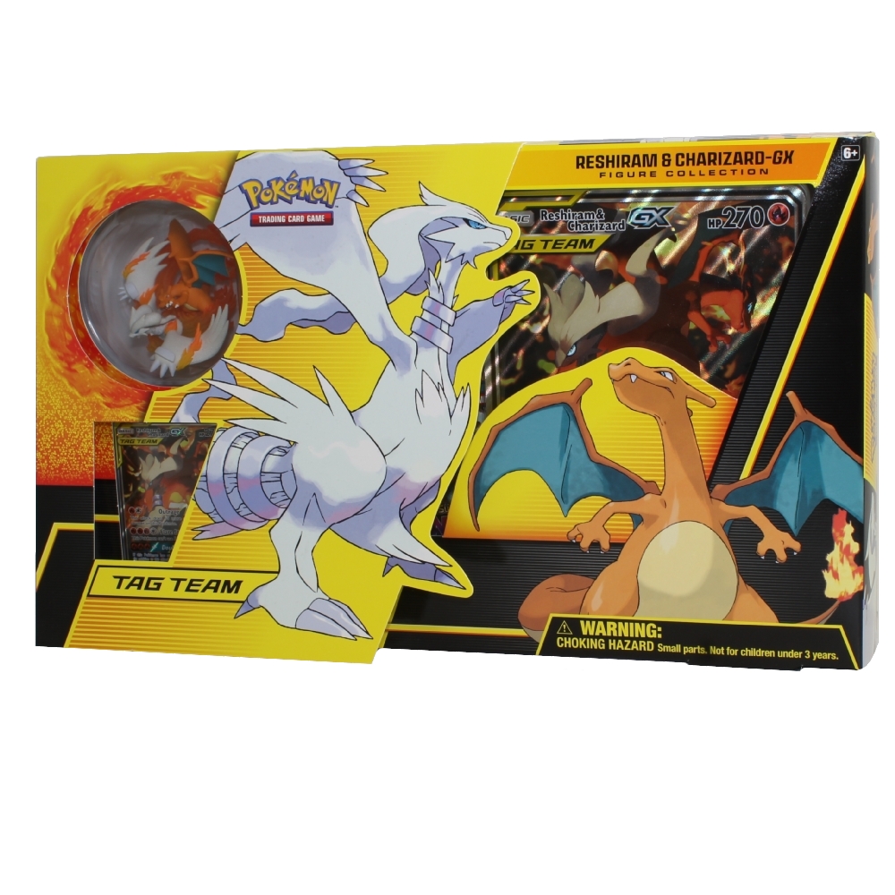 Pokemon Cards Reshiram Charizard Gx Tag Team Box Foils Figure Booster Packs