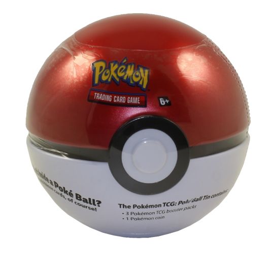 Pokemon Sun Moon 2019 Collectors Poke Ball Tin Poke Ball 3 Packs 1 Coin