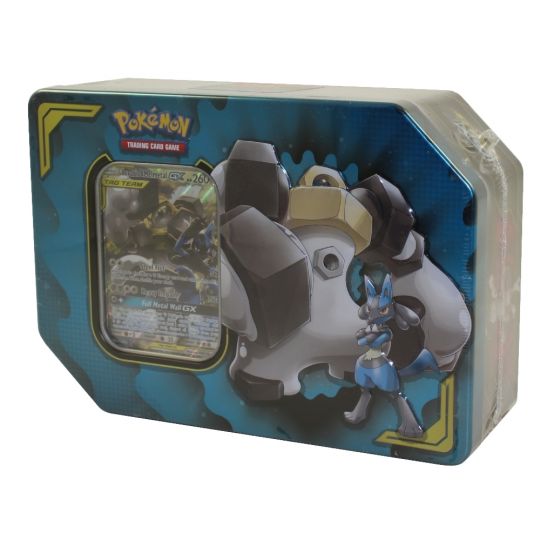 Pokemon 2019 Collectors Power Partnership Tin Lucario Melmetal Gx 1 Gx Foil 4 Packs More - discontinued pok#U00e9mon online roblox