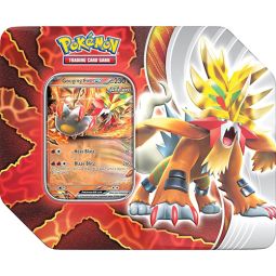 Pokemon 2024 Paradox Destinies Collectors Tin - GOUGING FIRE EX [1 foil promo & 5 Booster Packs]