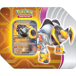 Pokemon 2024 Paradox Destinies Collectors Tin - IRON BOULDER EX [1 foil promo & 5 Booster Packs]