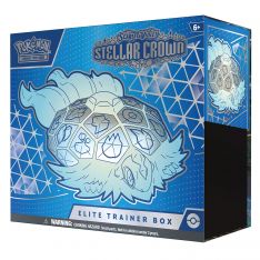 Pokemon Cards Scarlet & Violet Stellar Crown - ELITE TRAINER BOX (9 Packs, 65 Sleeves+)