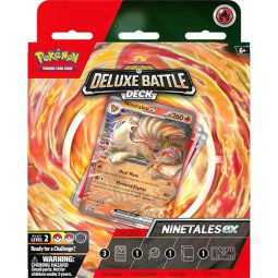 Pokemon Trading Cards - Deluxe Battle Deck - NINETALES EX (60-Card Deck, Deck Box, Playmat & More)