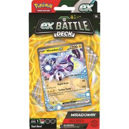 Pokemon Trading Cards - EX Battle Decks - MIRAIDON EX (60-Card Deck, Deck Box, Coin & More)