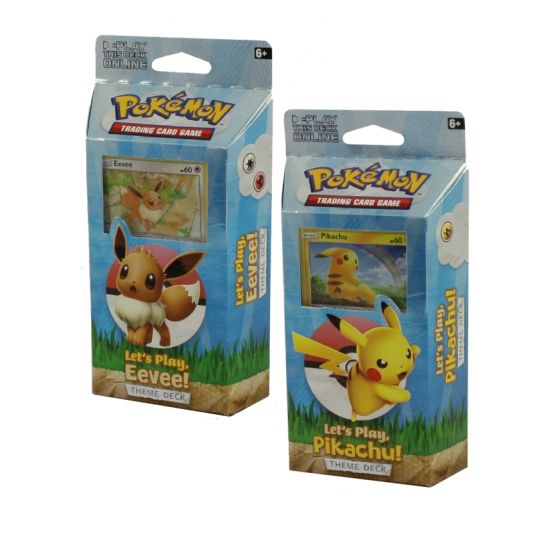 Pokemon Cards Lets Play Theme Decks Set Of 2 Eevee Pikachu