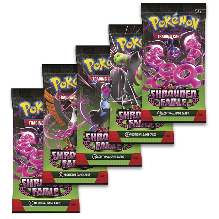 Pokemon Cards - Scarlet & Violet Shrouded Fable - BOOSTER PACKS (5 Pack Lot)