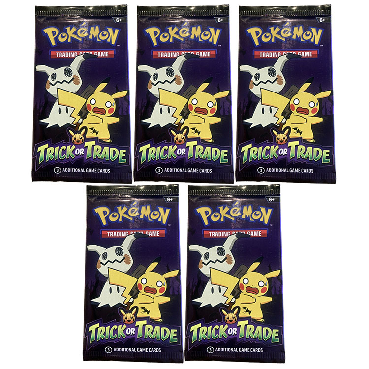 Pokemon Cards - Trick or Trade (2023) - BOOSTER PACKS (5 Pack Lot):   - Toys, Plush, Trading Cards, Action Figures & Games online  retail store shop sale