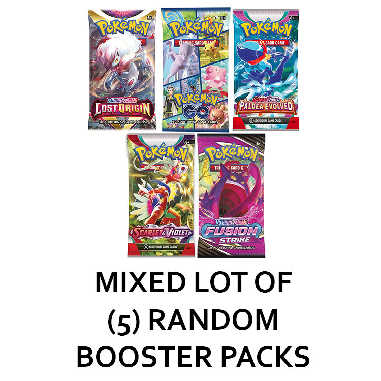 Pokemon Cards - 5 Booster Packs (Random packs)