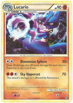 Pokemon Card - Call of Legends 14/95 - LUCARIO (holo-foil)