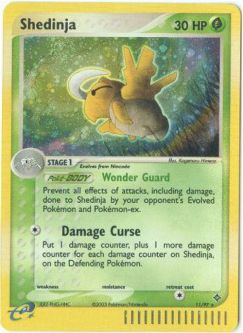 Pokemon Card - Dragon 11/97 - SHEDINJA (holo-foil)