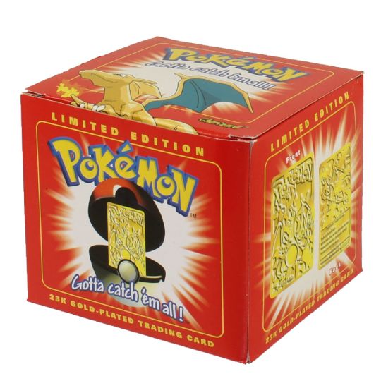 Vintage 23K Pokemon Limited Edition Gold-Plated Trading Card newest and Pokeball CHARIZARD - NEW in Box