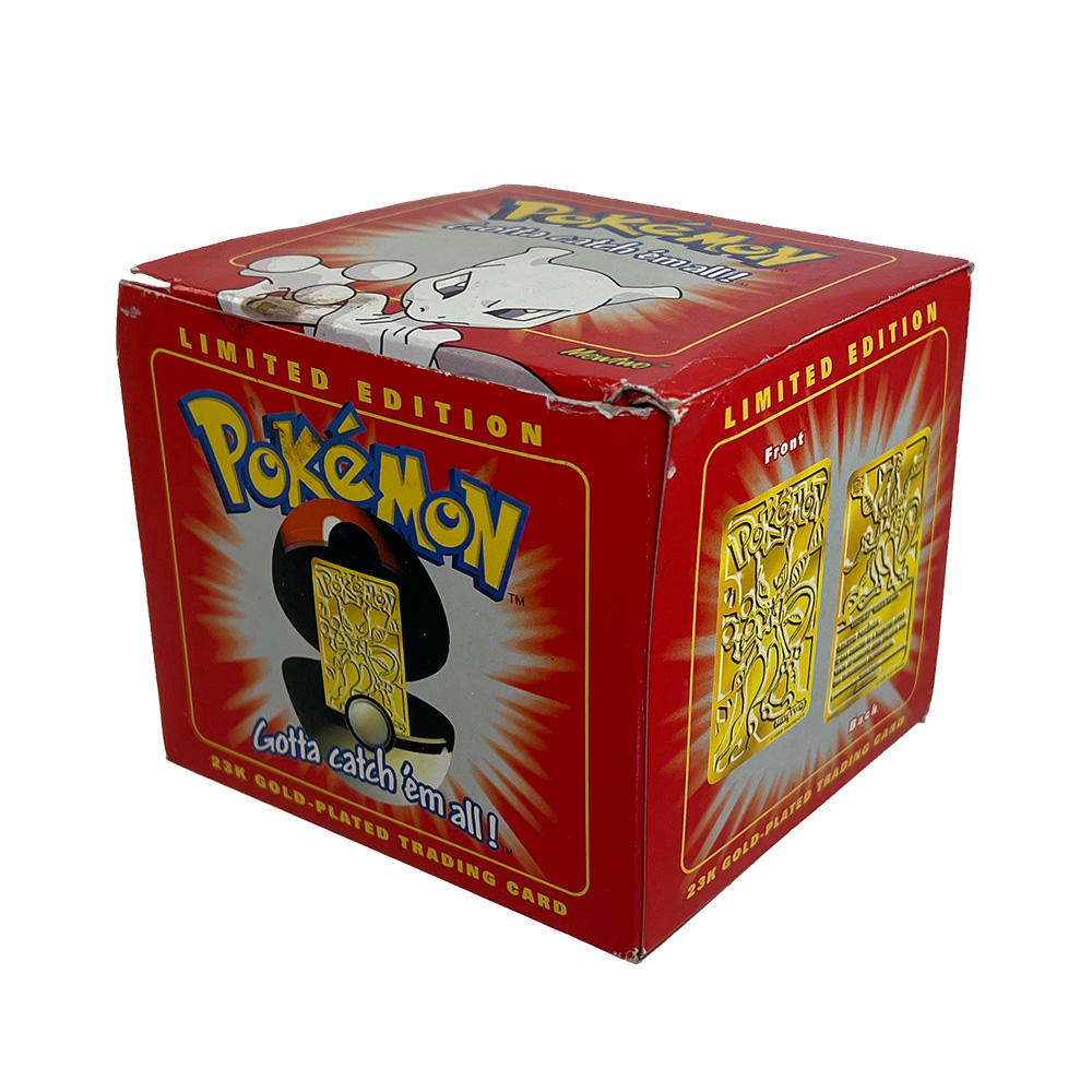 Pokémon Limited edition outlets 23k Gold-plated trading card in original box - MEWTWO