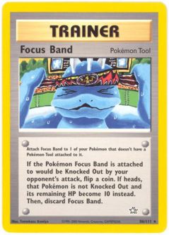 Pokemon Card - Neo Genesis 86/111 - FOCUS BAND (rare)