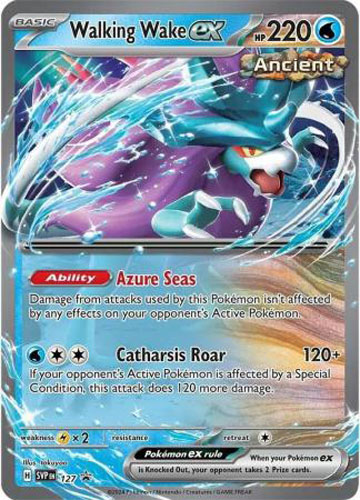 Pokemon Card - Scarlet & Violet Promo SVP127 - WALKING WAKE EX (holo-foil)