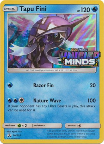 Pokemon Card Promo #SM203 - TAPU FINI (holo-foil): BBToyStore.com ...