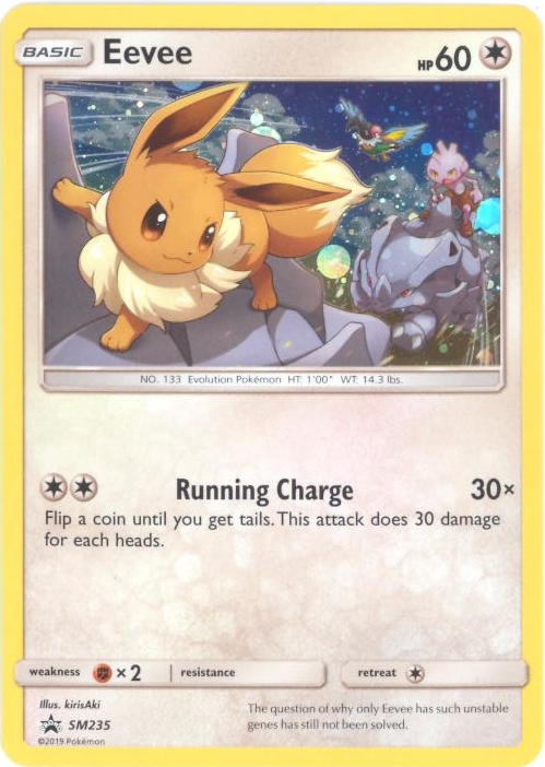 Pokemon Card Promo #SM235 - EEVEE (holo-foil): BBToyStore.com - Toys