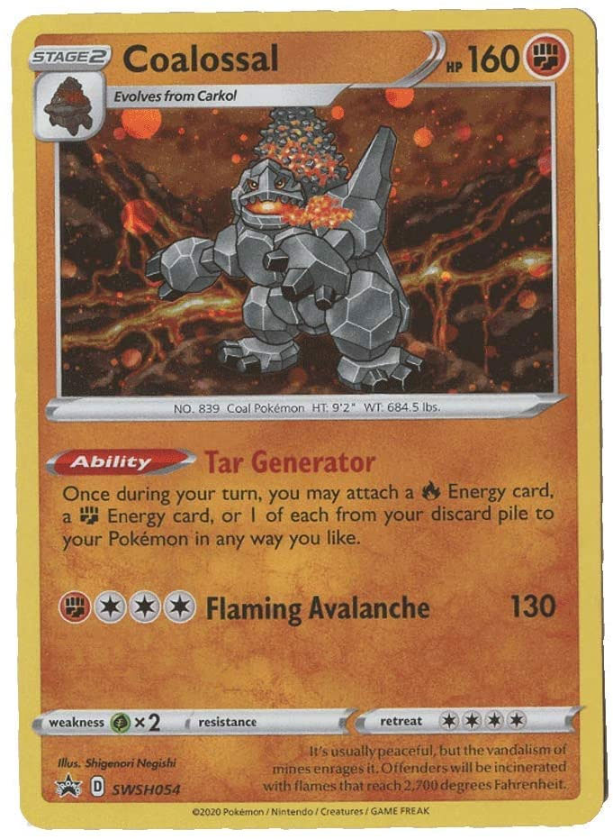 Pokemon Card - S&S Promo SWSH054 - COALOSSAL