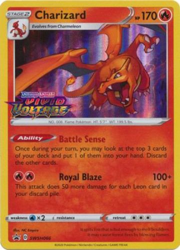 Pokemon Card - S&S Promo SWSH066 - CHARIZARD (PreRelease)