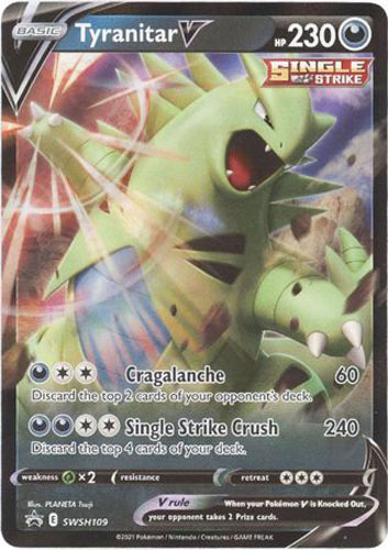 Pokemon Card - S&S Promo #SWSH109 - TYRANITAR V