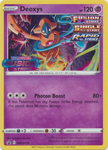 Pokemon Card - S&S Promo #SWSH170 - DEOXYS (PreRelease holo-foil)