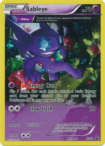 Pokemon Card - XY Promo #XY92 - SABLEYE (holo-foil)