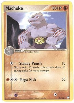 Pokemon Card - Power Keepers 33/108 - MACHOKE (uncommon)