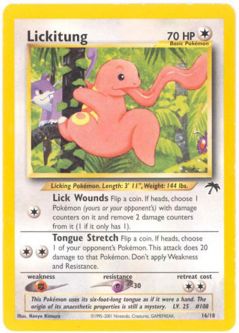 Pokemon Card - Southern Island Promo #16/18 - LICKITUNG (rare) *Played*