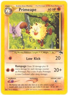 Pokemon Card - Southern Island Promo #18/18 - PRIMEAPE (rare) *Played*