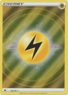 Pokemon Card - Crown Zenith 155/159 - LIGHTNING ENERGY (holo-foil)