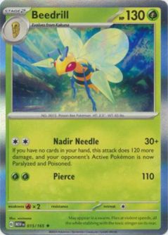 Pokemon Card - Scarlet & Violet 151 - 015/165 BEEDRILL (holo-foil)