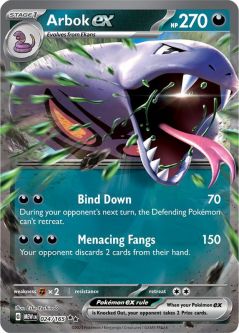 Pokemon Card - Scarlet & Violet 151 024/165 - ARBOK EX (Double Rare)