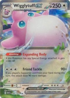 Pokemon Card - Scarlet & Violet 151 - 040/165 WIGGLYTUFF EX (ultra rare holo-foil)