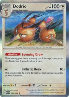 Pokemon Card - Scarlet & Violet 151 - 085/165 DODRIO (holo-foil)