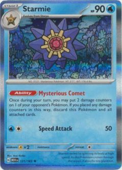 Pokemon Card - Scarlet & Violet 151 - 121/165 STARMIE (holo-foil)