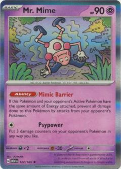 Pokemon Card - Scarlet & Violet 151 - 122/165 MR. MIME (holo-foil)