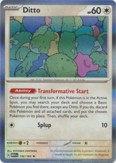 Pokemon Card - Scarlet & Violet 151 - 132/165 DITTO (holo-foil)