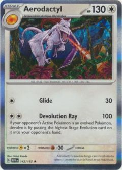 Pokemon Card - Scarlet & Violet 151 - 142/165 AERODACTYL (holo-foil)