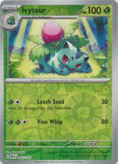 Pokemon Card - Scarlet & Violet 151 - 002/165 IVYSAUR (REVERSE holo-foil)