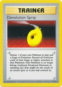 Pokemon Card - Base 72/102 - DEVOLUTION SPRAY (rare) *Shadowless*