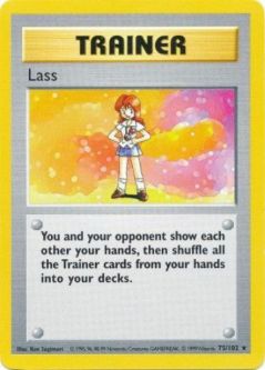 Pokemon Card - Base 75/102 - LASS (rare) *Shadowless*