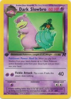 Pokemon Card - Team Rocket 29/82 - DARK SLOWBRO (rare) *1st Edition*